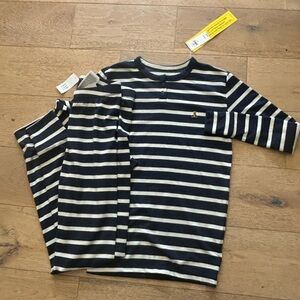 GAP Kids Navy and White Striped Shirt
